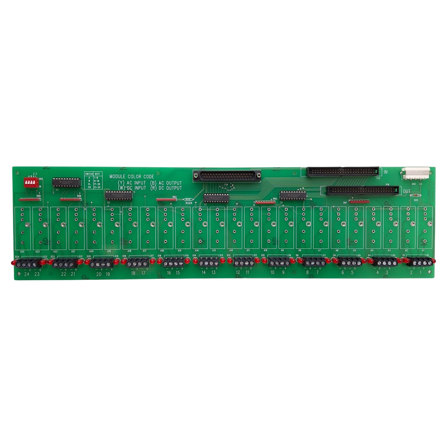 Used Computer Boards SSR-RACK24 Solid State Relay I/O Backplane, 24-Channel, 5VDC