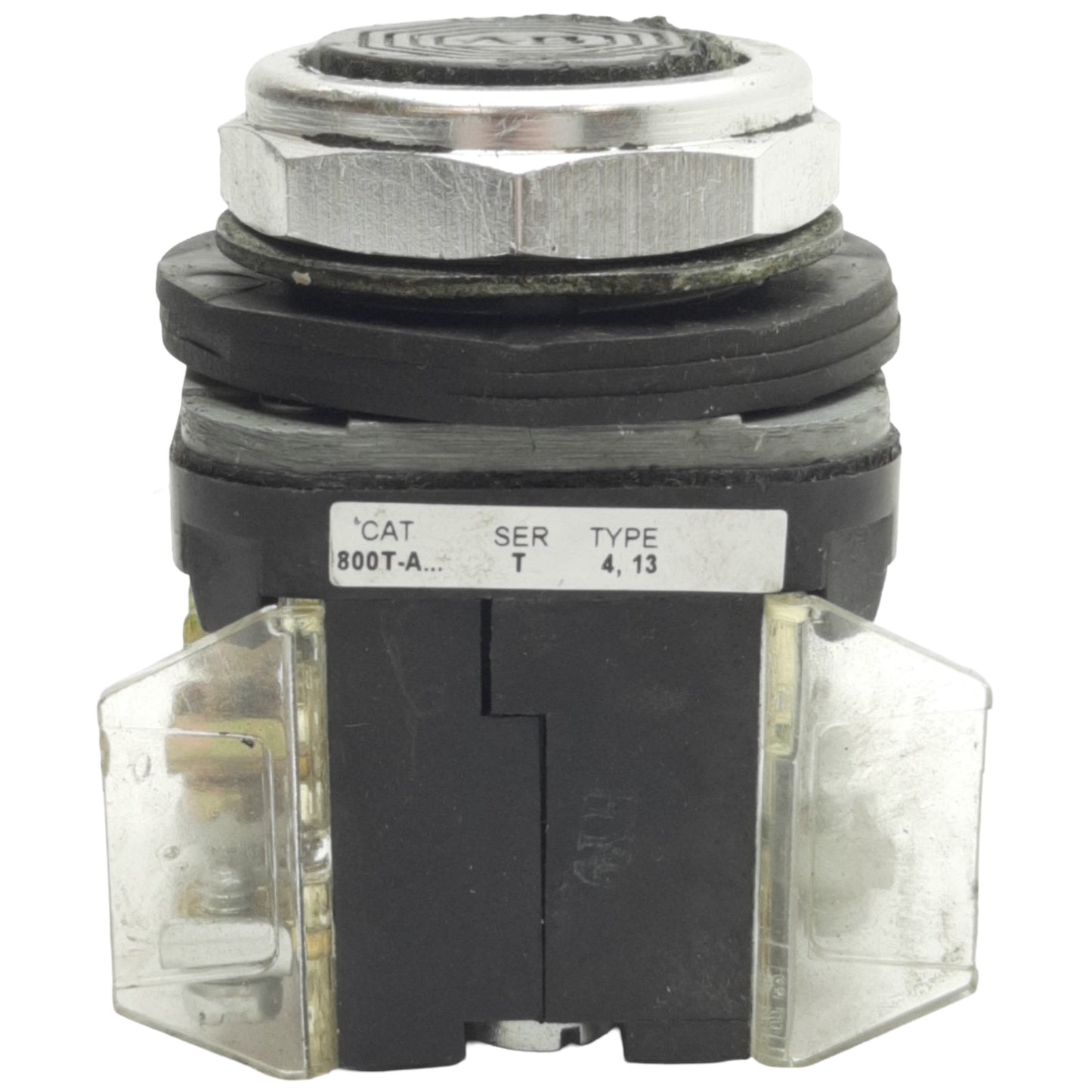 Used Allen Bradley 800T-A2A1 Momentary Black Push Button ø30mm, 1NCLB 2NO, 600V Max