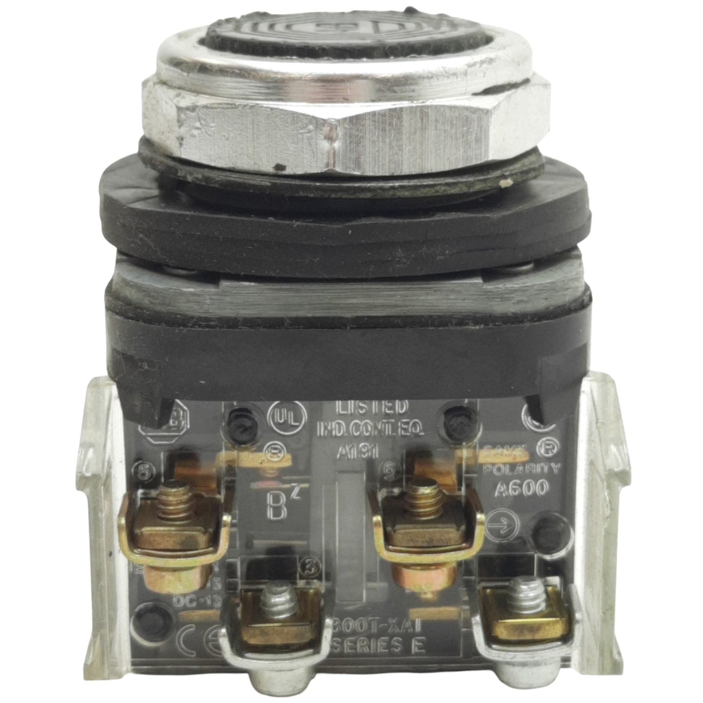 Used Allen Bradley 800T-A2A1 Momentary Black Push Button ø30mm, 1NCLB 2NO, 600V Max