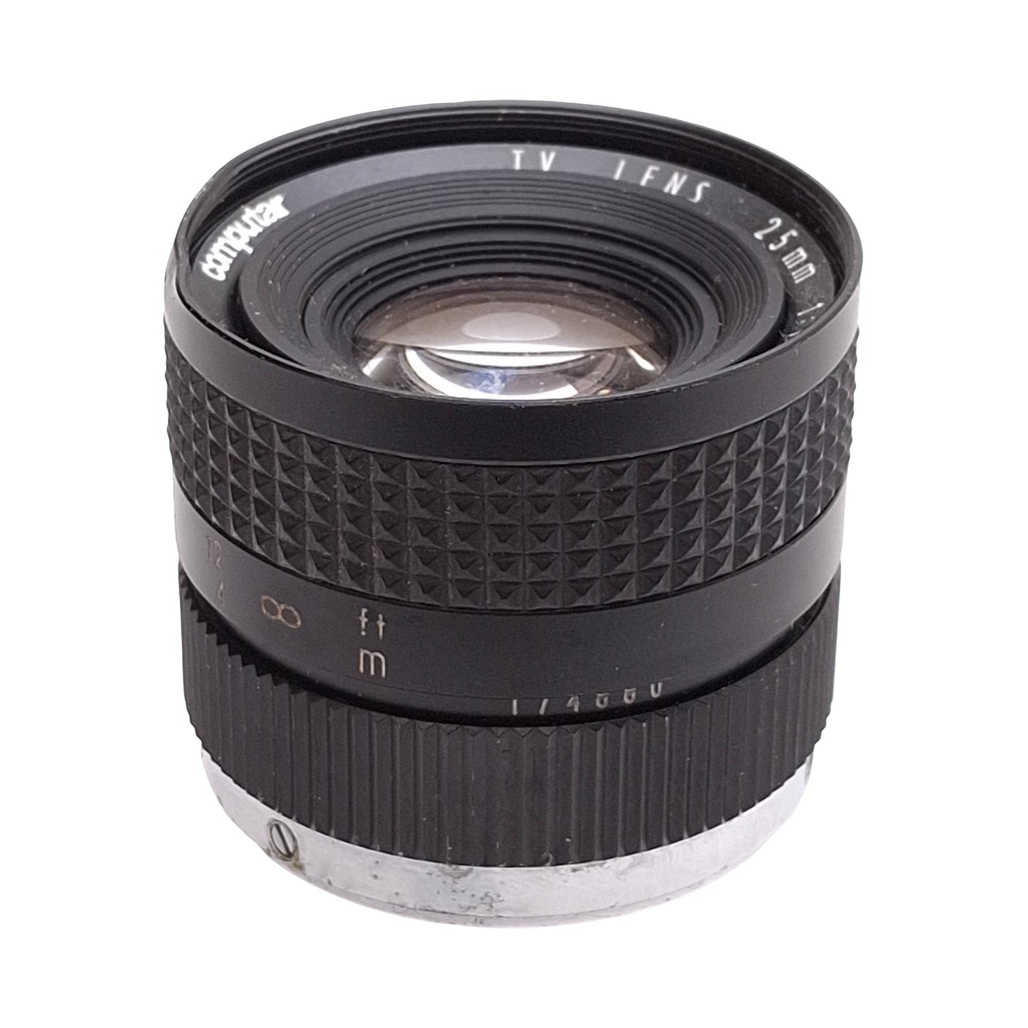 Used Computar 174880 TV Lens, 25mm Focal Length, 1:1.3 Aperture, C-Mount *Dented*