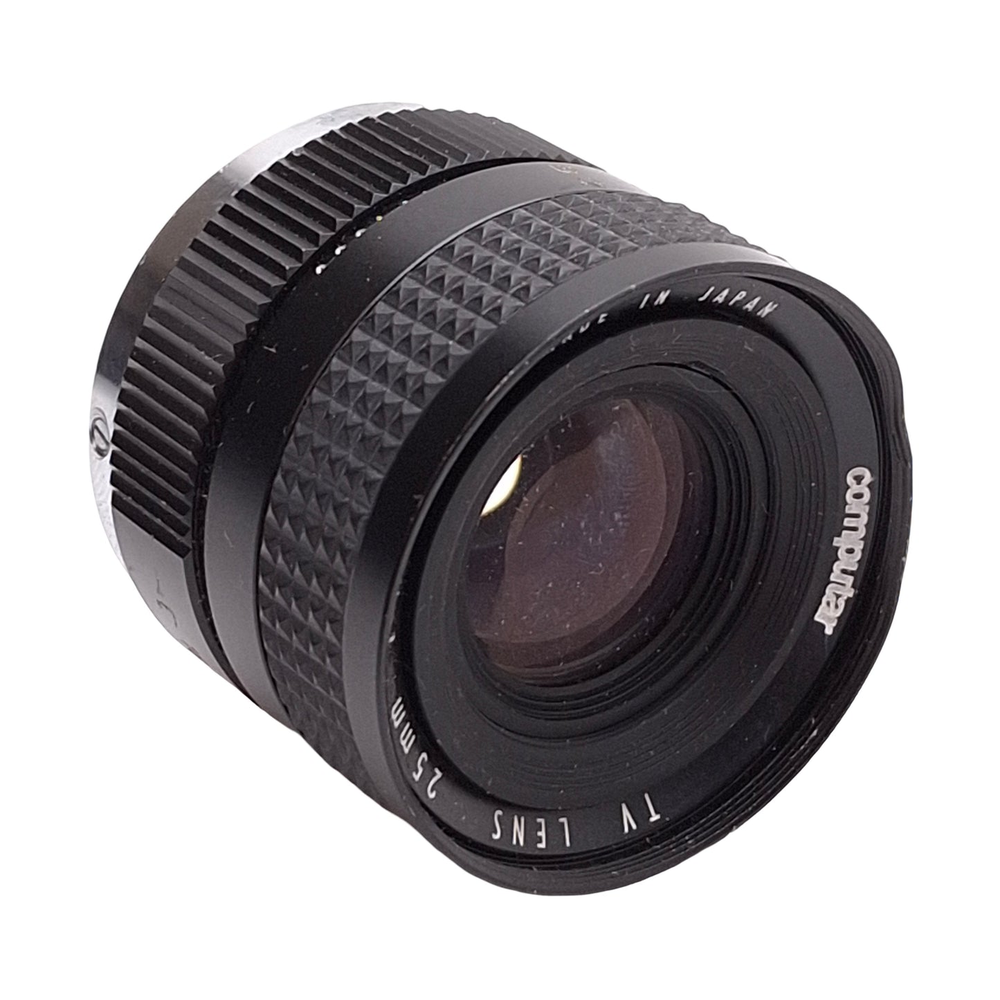 Used Computar 174880 TV Lens, 25mm Focal Length, 1:1.3 Aperture, C-Mount *Dented*