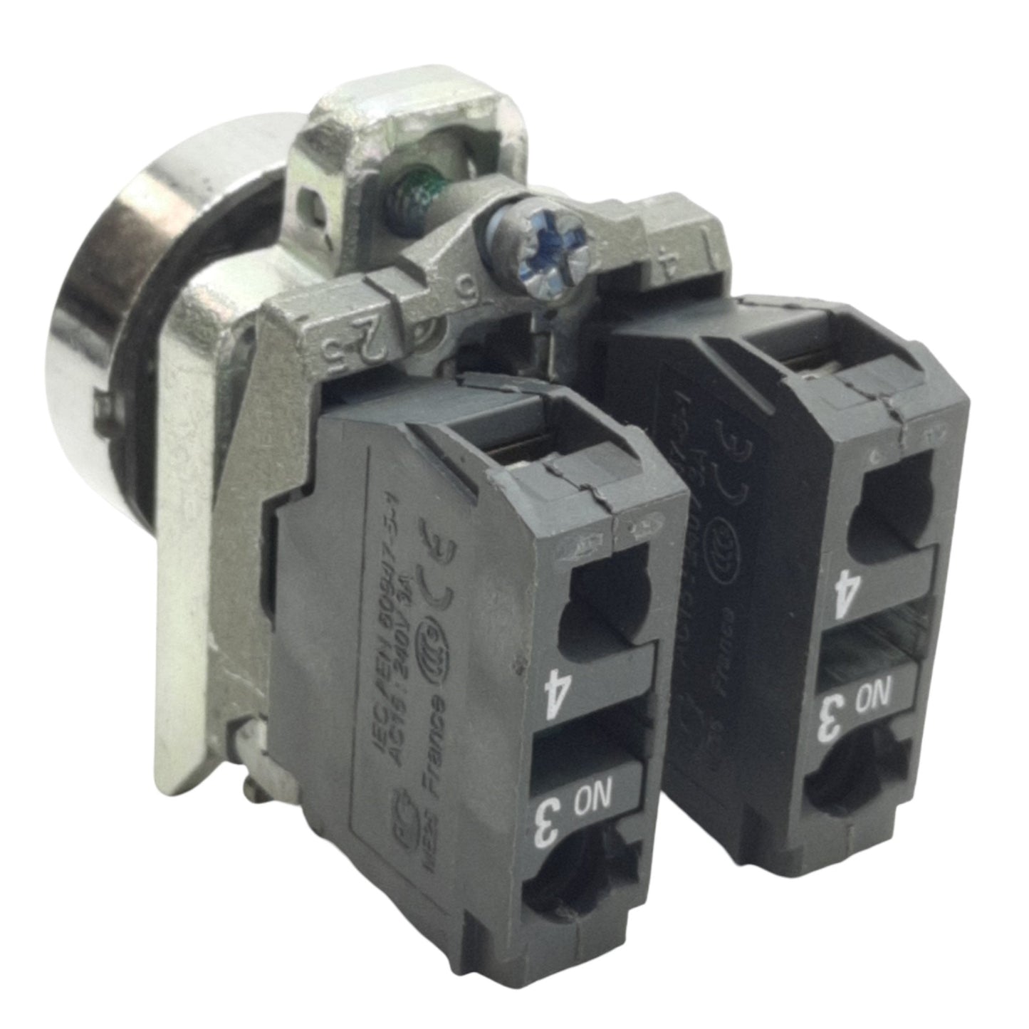 Used Schneider Electric XB4BA21 Momentary Black Push Button ø22mm, 2NO, 600V Max