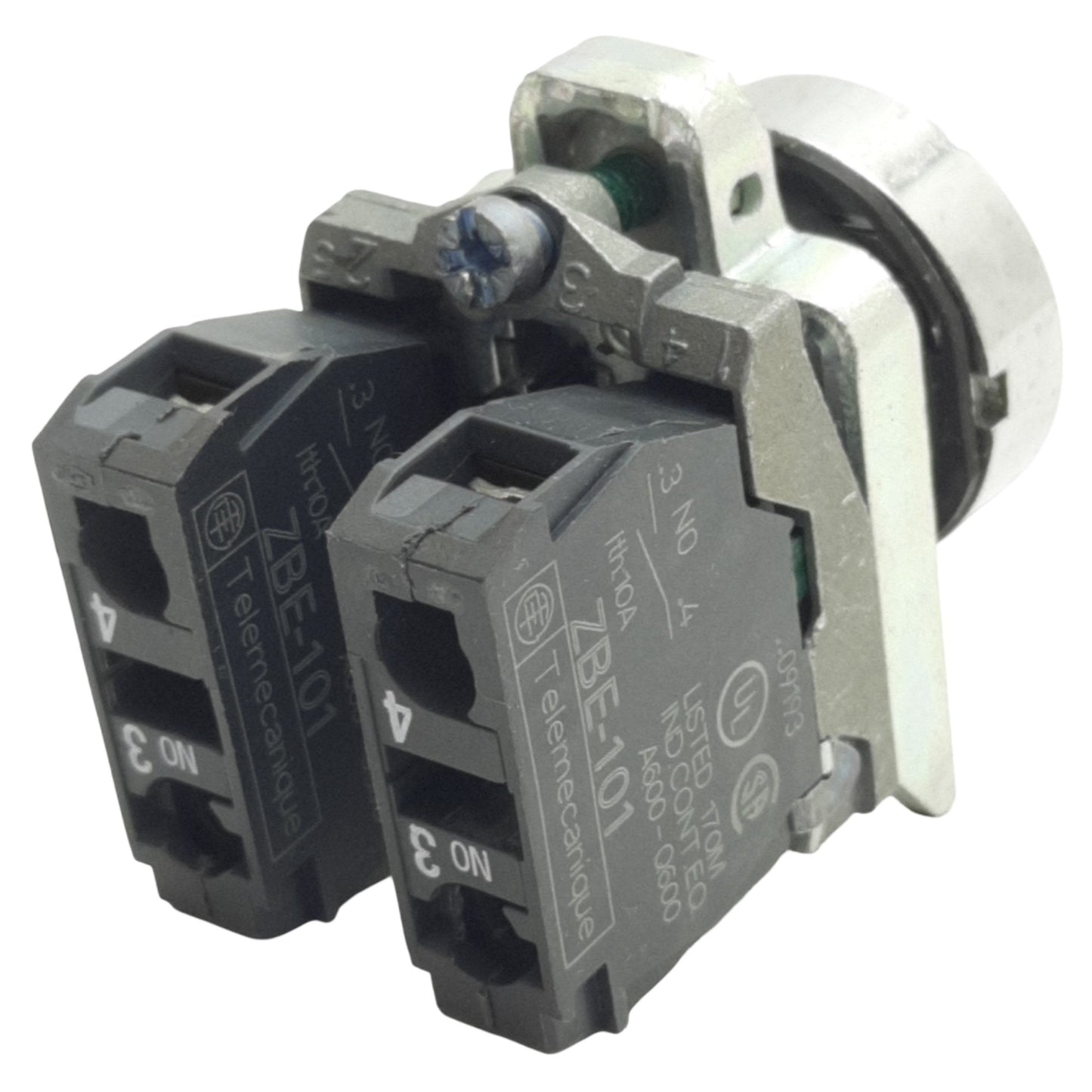 Used Schneider Electric XB4BA21 Momentary Black Push Button ø22mm, 2NO, 600V Max