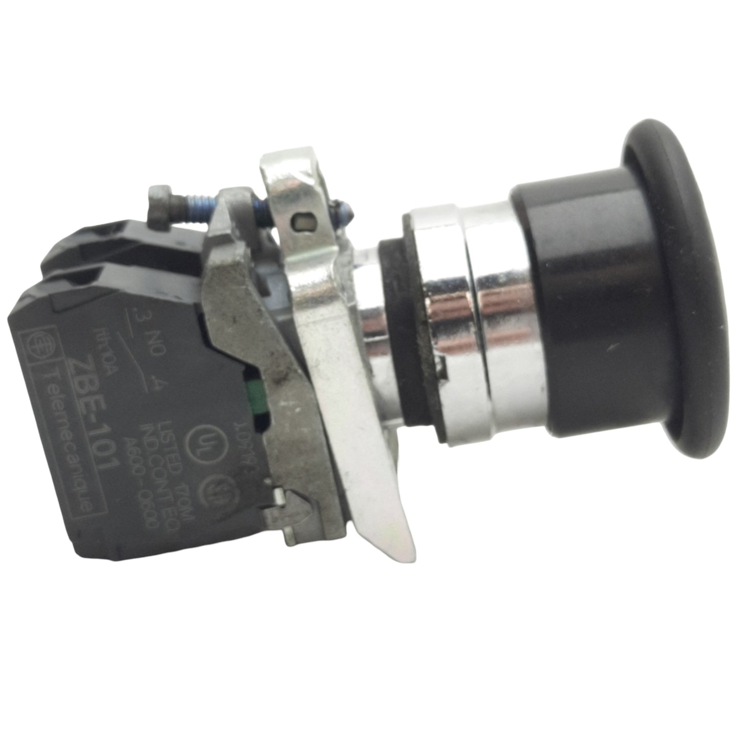 Used Schneider Electric XB4BC21 Red Momentary Push Button ø22mm, 1NO 1NC, 600V Max