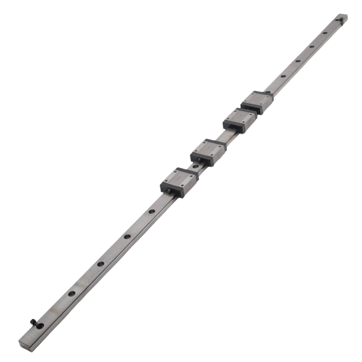 Used IKO LWL20BCS (4x) Linear Guide Blocks w/ 20x960mm Rail, 40x50mm Block, 9080N Max