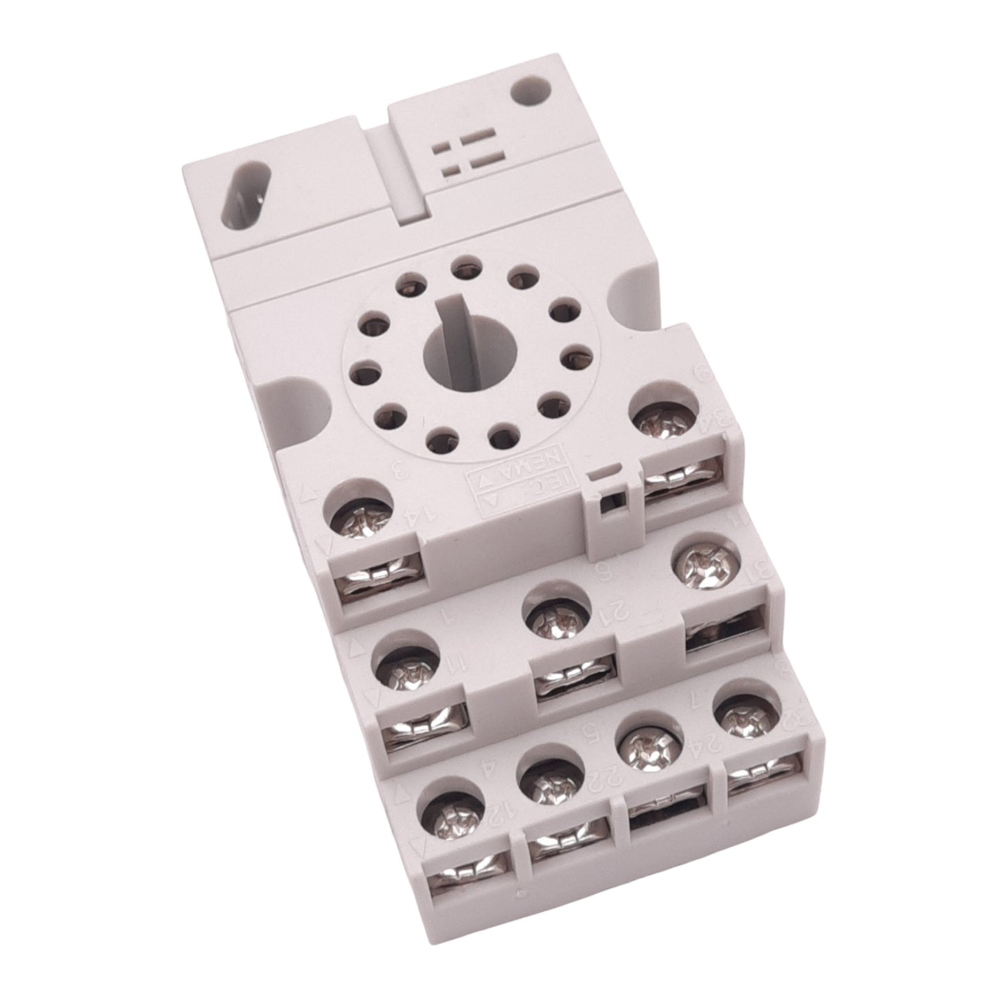 New Schneider Electric 8501NR62 Relay Socket, 11-Pin Octal, 300VAC 10A Max, DIN Rail