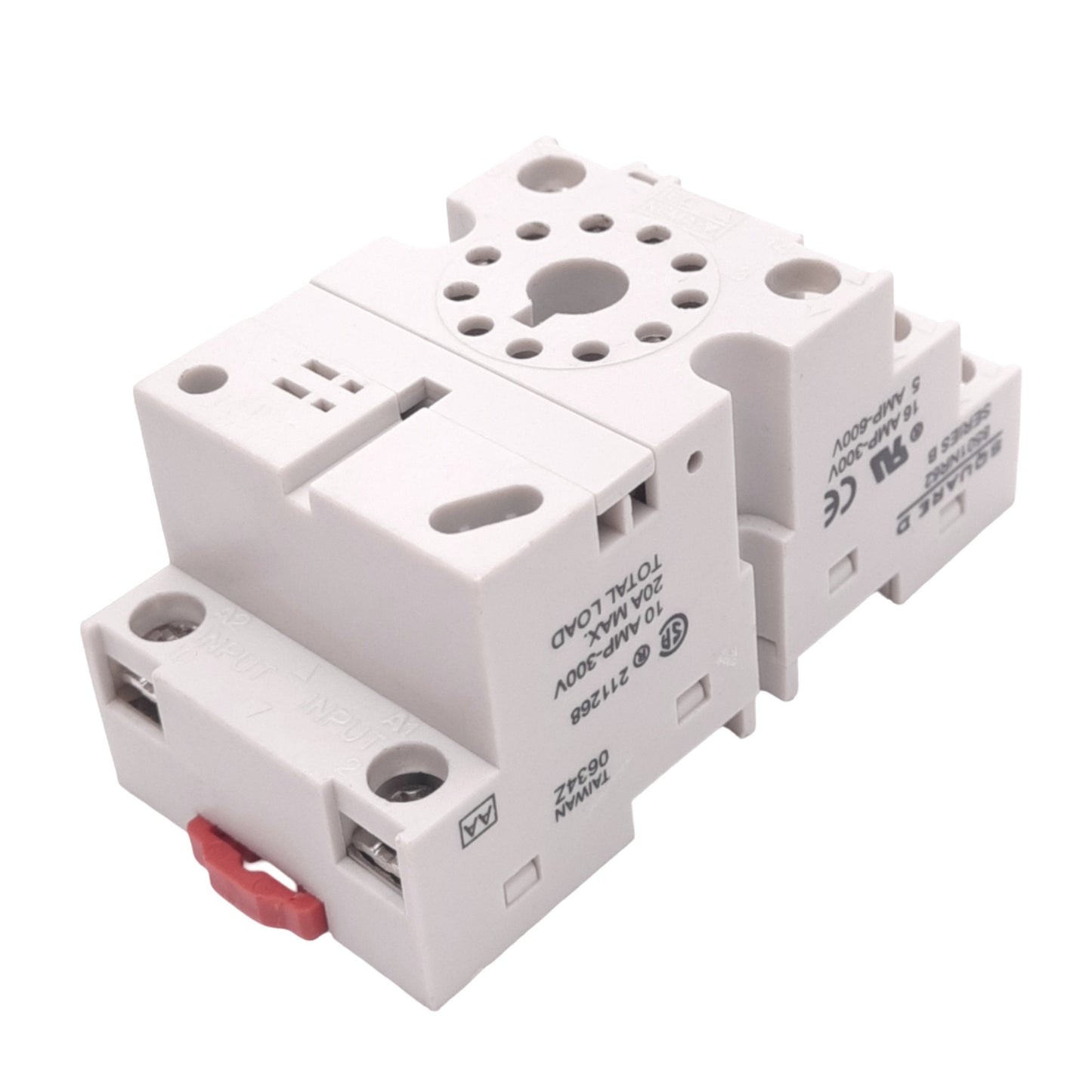 New Schneider Electric 8501NR62 Relay Socket, 11-Pin Octal, 300VAC 10A Max, DIN Rail