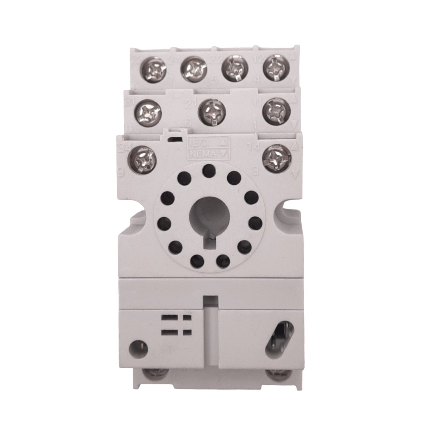 New Schneider Electric 8501NR62 Relay Socket, 11-Pin Octal, 300VAC 10A Max, DIN Rail