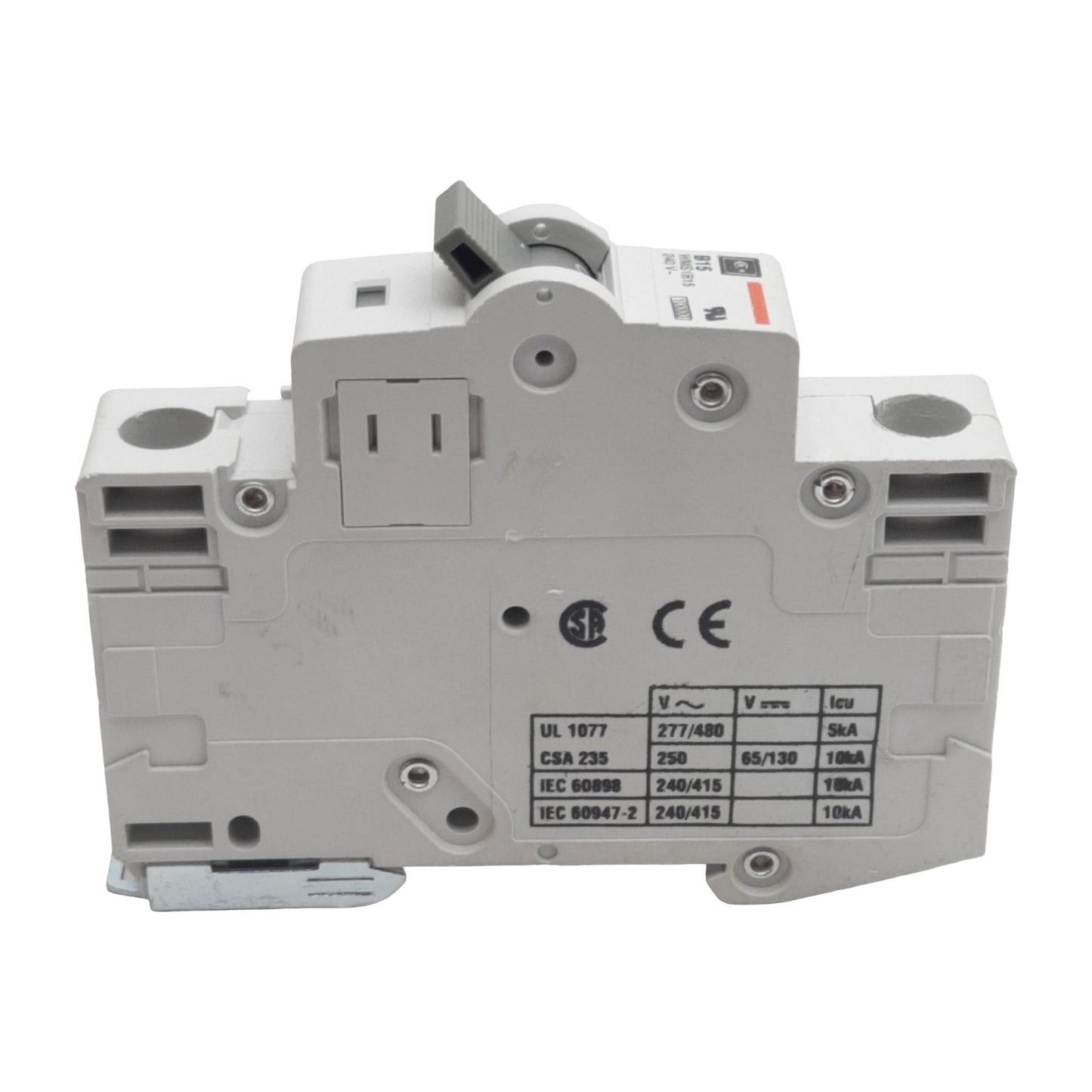 Used Lot of 2 Cutler-Hammer WMS1B15 Circuit Breaker, 1-Pole, 15A 240/415VAC, DIN Rail