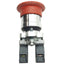 Used Schneider Electric XB4BS8444 Red Turn To Release E-Stop, ø22mm, 2NC, 600V Max