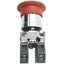 Used Schneider Electric XB4BS8444 Red Turn To Release E-Stop, ø22mm, 2NC, 600V Max