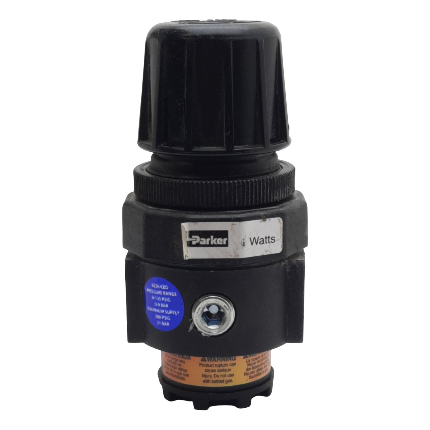 Used Parker Watts R10-04C/M3 Pneumatic Regulator, 1/4in NPT, 20bar Max, 80scfm