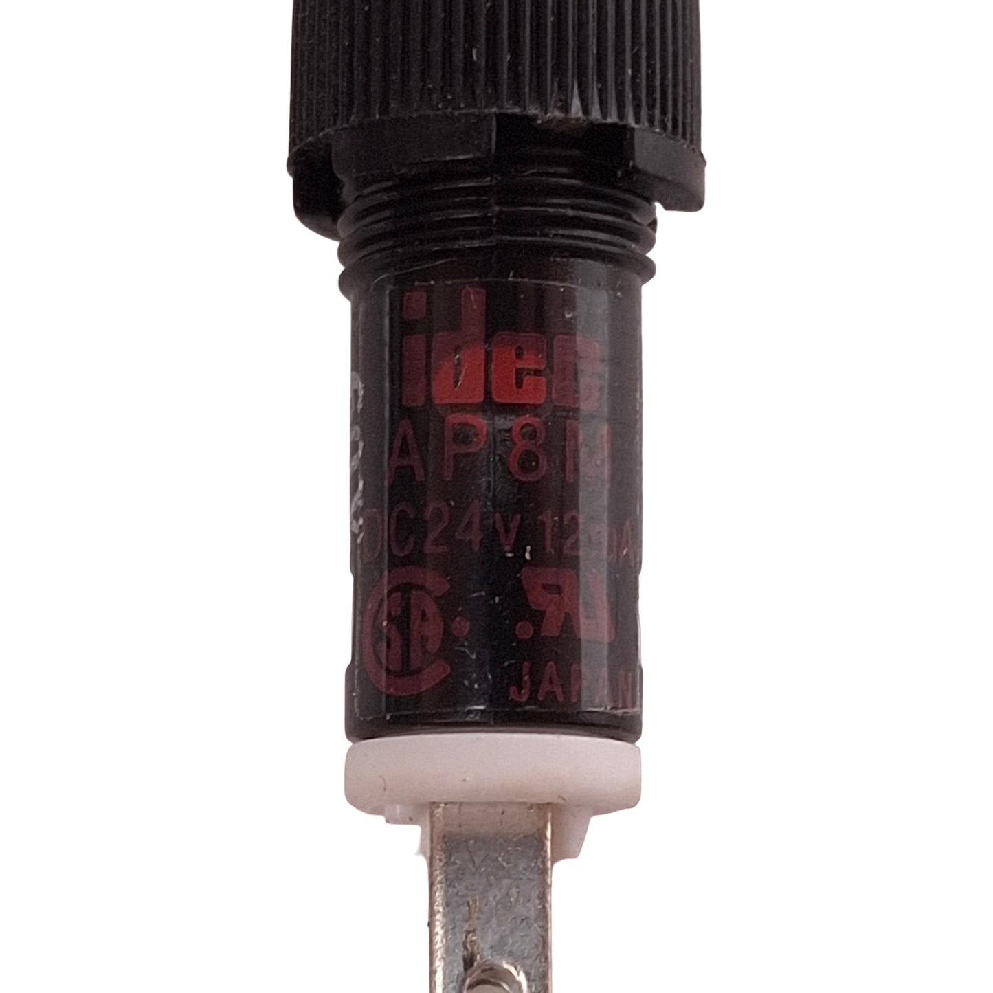 Used Lot of 6 IDEC AP8M122-G Green Miniature Pilot Light, Flat, ø8mm, 2-Blade, 24VDC
