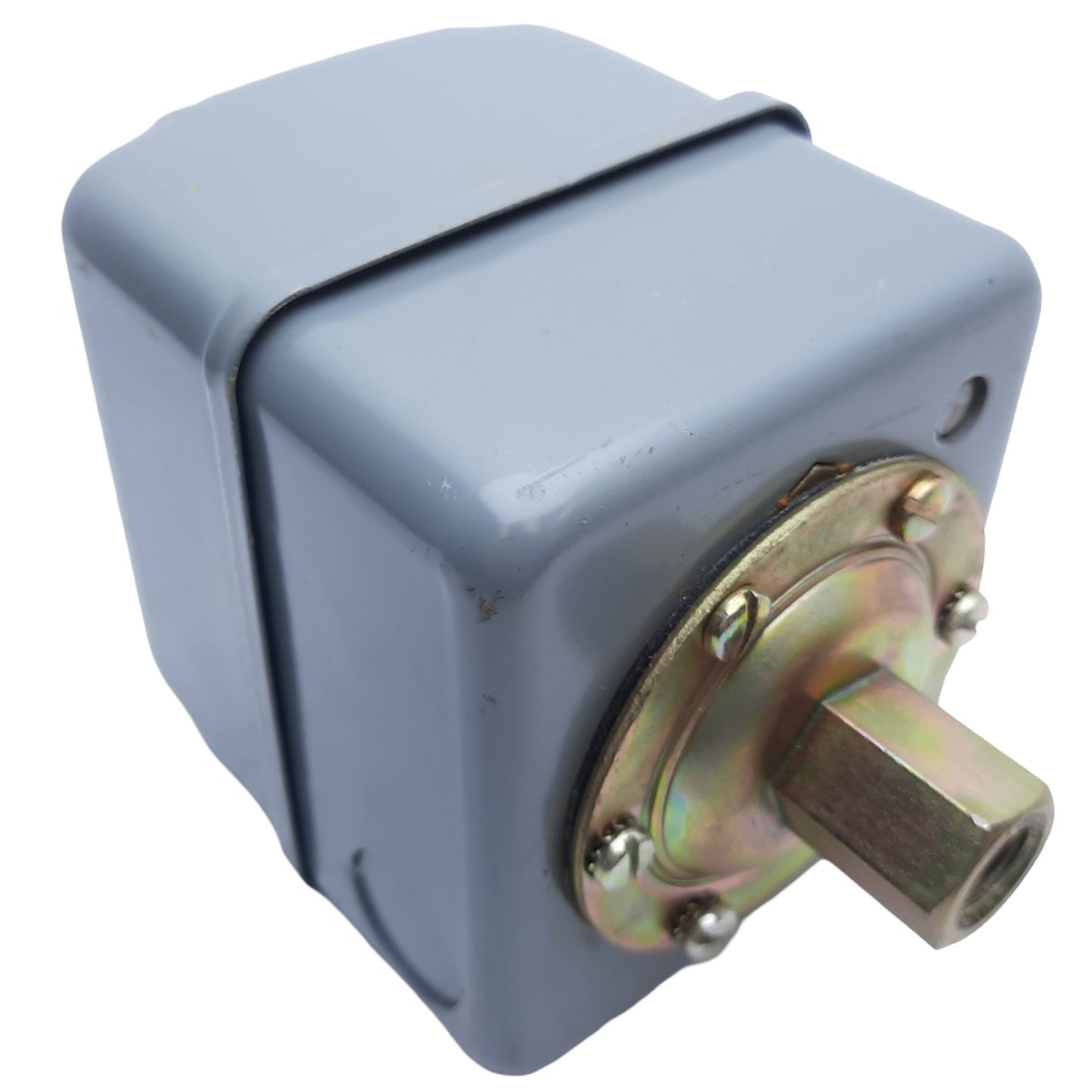 Used Square D 9013GHG2 Pressure Switch, 2 Poles, 1/4" NPT, 120-150 PSI, 10A 230V AC