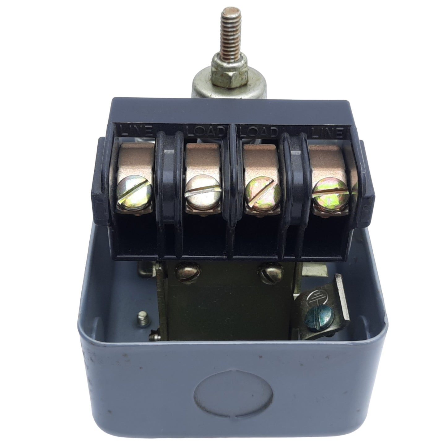 Used Square D 9013GHG2 Pressure Switch, 2 Poles, 1/4" NPT, 120-150 PSI, 10A 230V AC