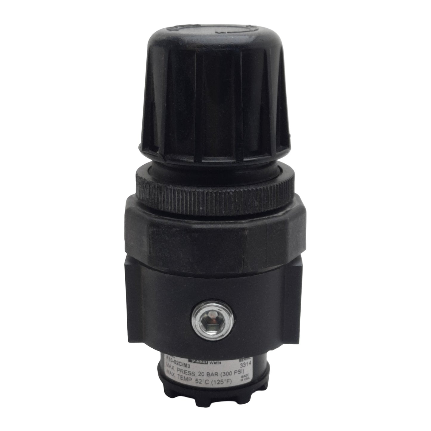 Used Parker Watts R10-02C/M3 Pneumatic Regulator, 1/4in NPT, 20bar Max, 80scfm