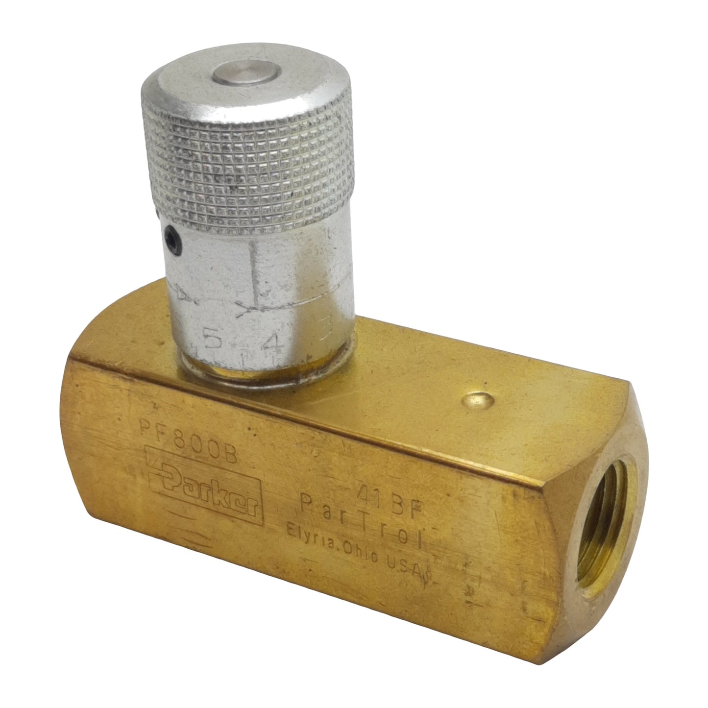 Used Parker PF800B ParTrol Control Valve, 1/2in NPT Female, 15gal/min, 2000psi