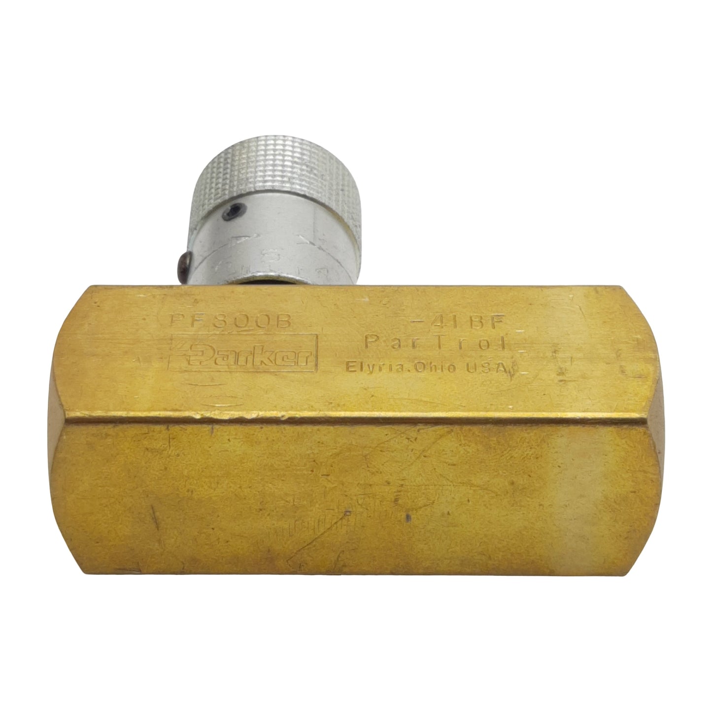 Used Parker PF800B ParTrol Control Valve, 1/2in NPT Female, 15gal/min, 2000psi
