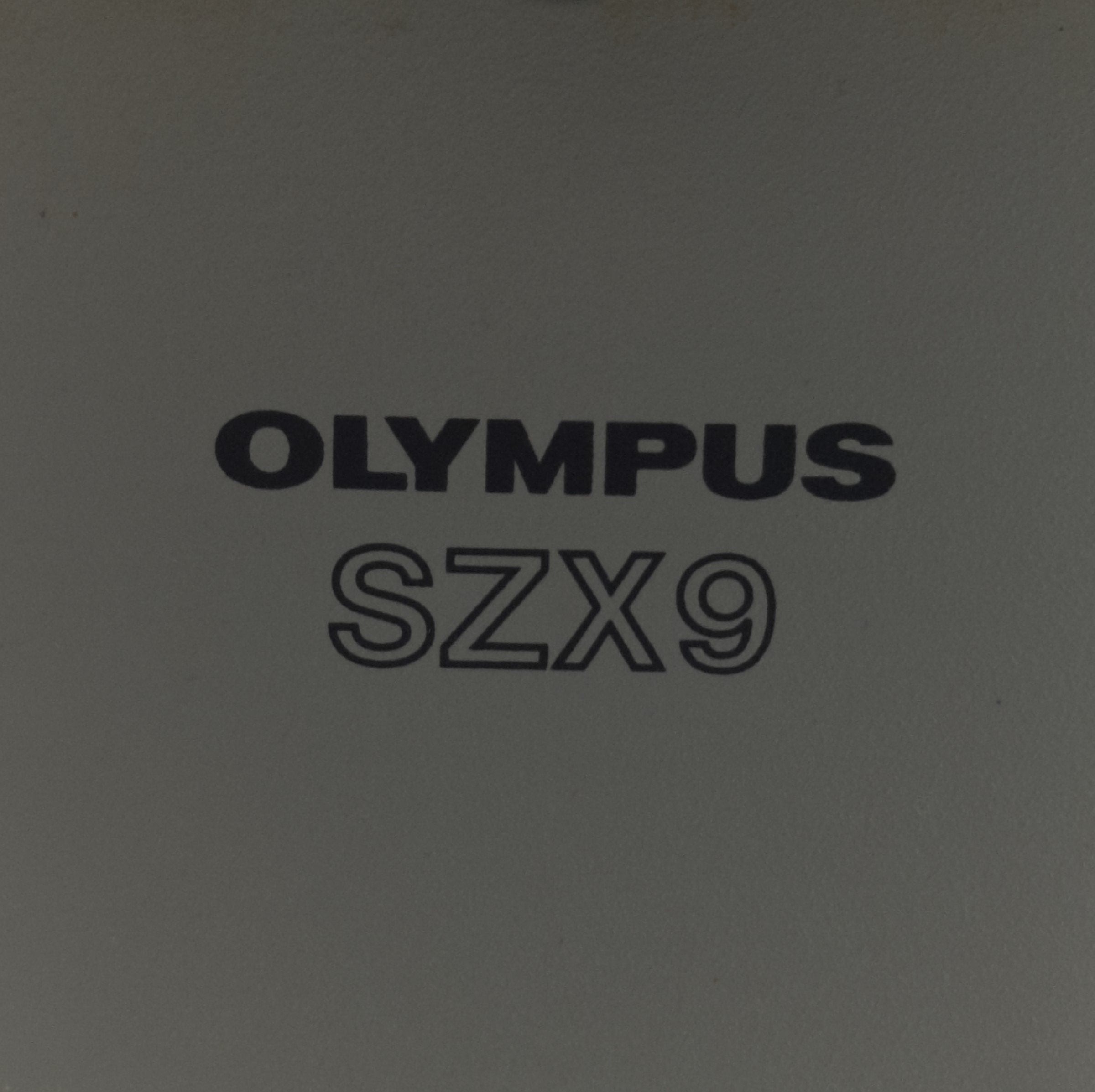 Olympus SZX9 Stereo Microscope, Magnification 6.3-57x With WHS10X
