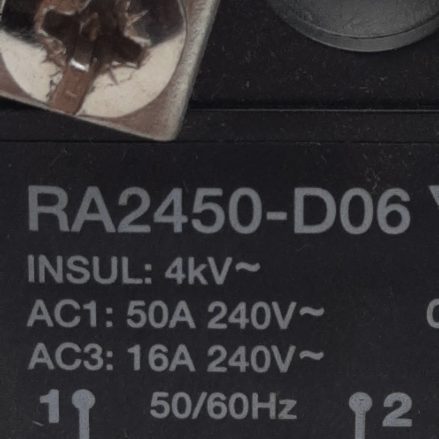 Used Carlo Gavazzi RA2450-D06 Solid-State Relay, SPST-NO, 3-32VDC In, 50A 230VAC Out