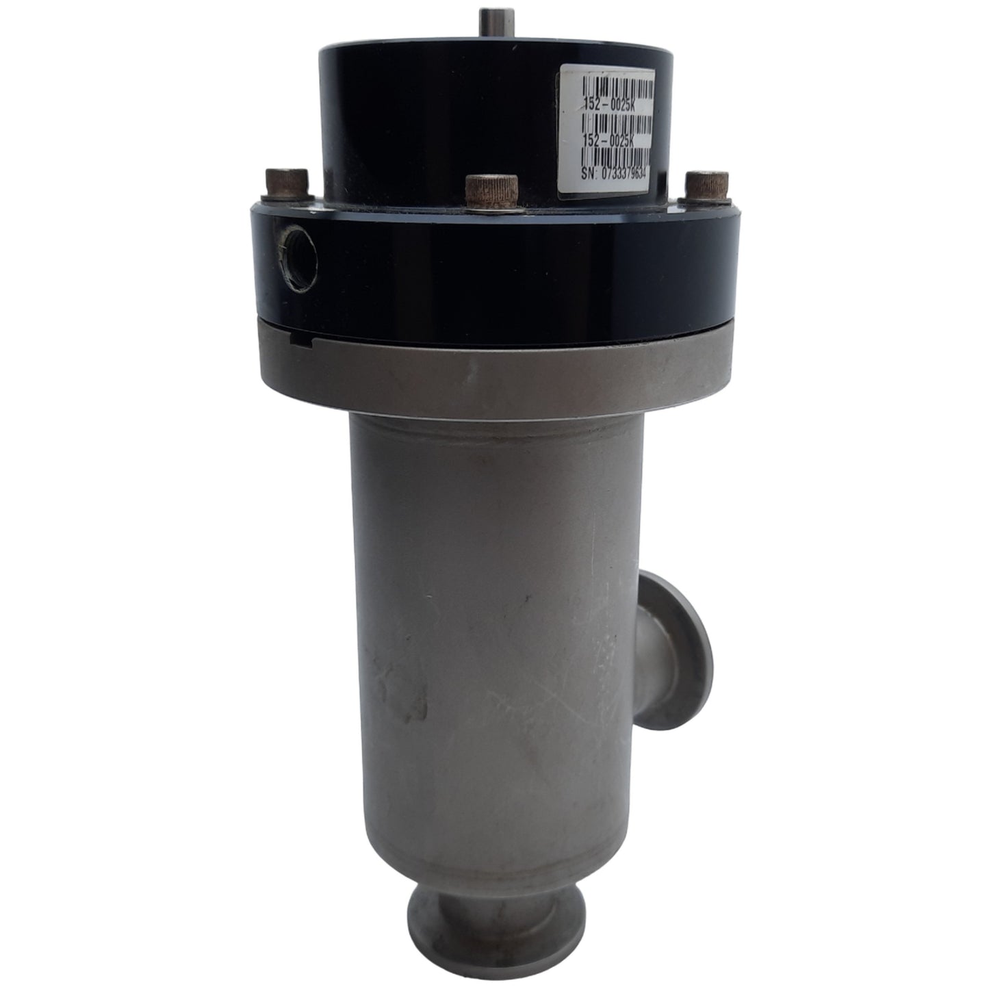 Used MKS 152-0025K Pneumatic Vacuum Isolation Valve, Port NW 25, 50-120 PSIG