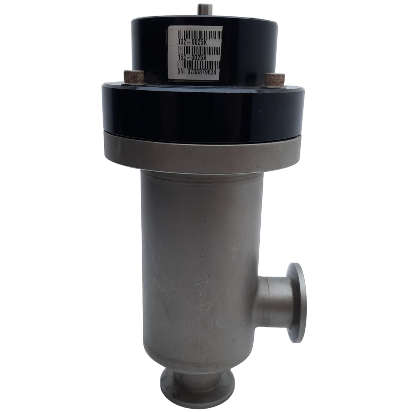 Used MKS 152-0025K Pneumatic Vacuum Isolation Valve, Port NW 25, 50-120 PSIG