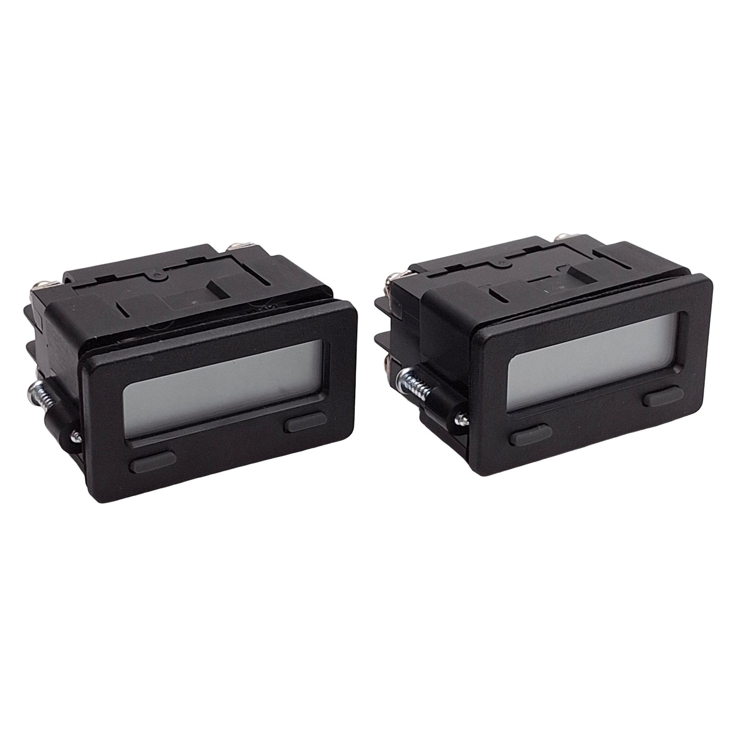 Used Lot of 2 Red Lion CUB7T100 Timer Module, 8-Digit Display, 1/32 DIN, *NO BATTERY*