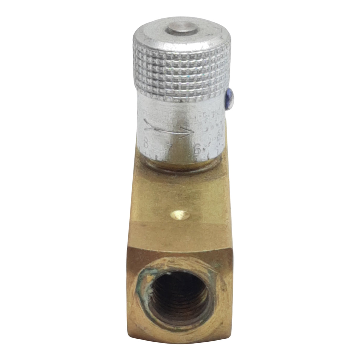 Used Parker PF400B In-Line Needle Valve, 1/4in NPT Female, 2000psi Max, 5gal/min