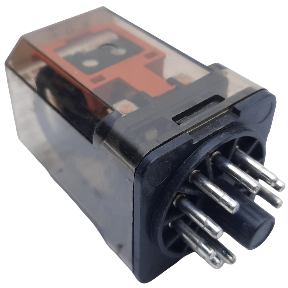 Used Lot of 2 Schrack RL 300024 Electromagnetic Relay, 11-Pin, 10A 250VAC, Coil 24VDC