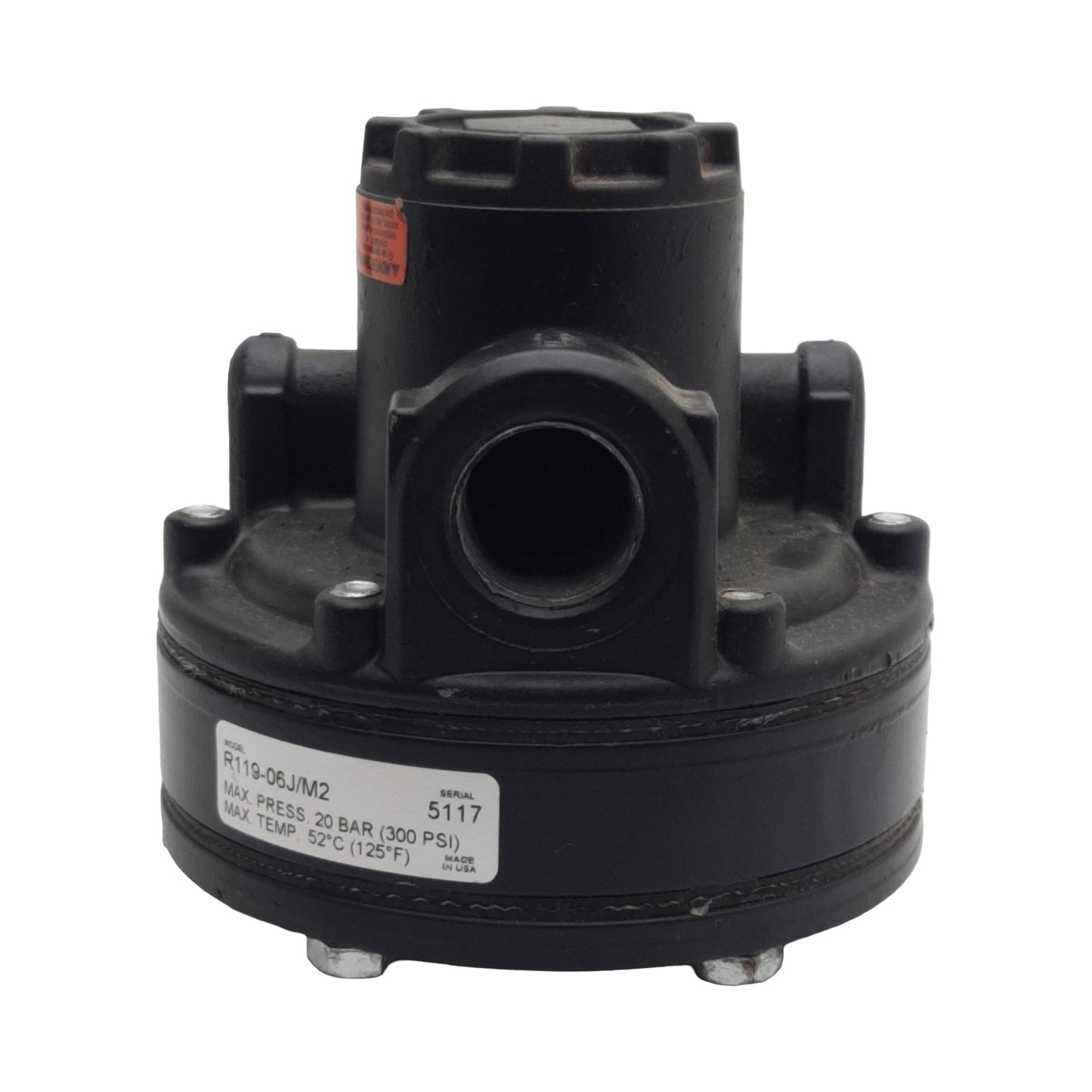 Used Parker Watts R119-06J/M2 Pneumatic Regulator, 3/4in NPT, 20bar, 300scfm