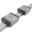 Used IKO LWL20BCS (2x) Linear Guide Blocks w/ 20x720mm Rail, 40x50mm Block, 9080N Max
