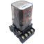 Used Schrack RL 300024 Electromagnetic Relay w/ Base, 11-Pin, 10A 250VAC, Coil 24VDC
