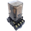 Used Schrack RL 300024 Electromagnetic Relay w/ Base, 11-Pin, 10A 250VAC, Coil 24VDC