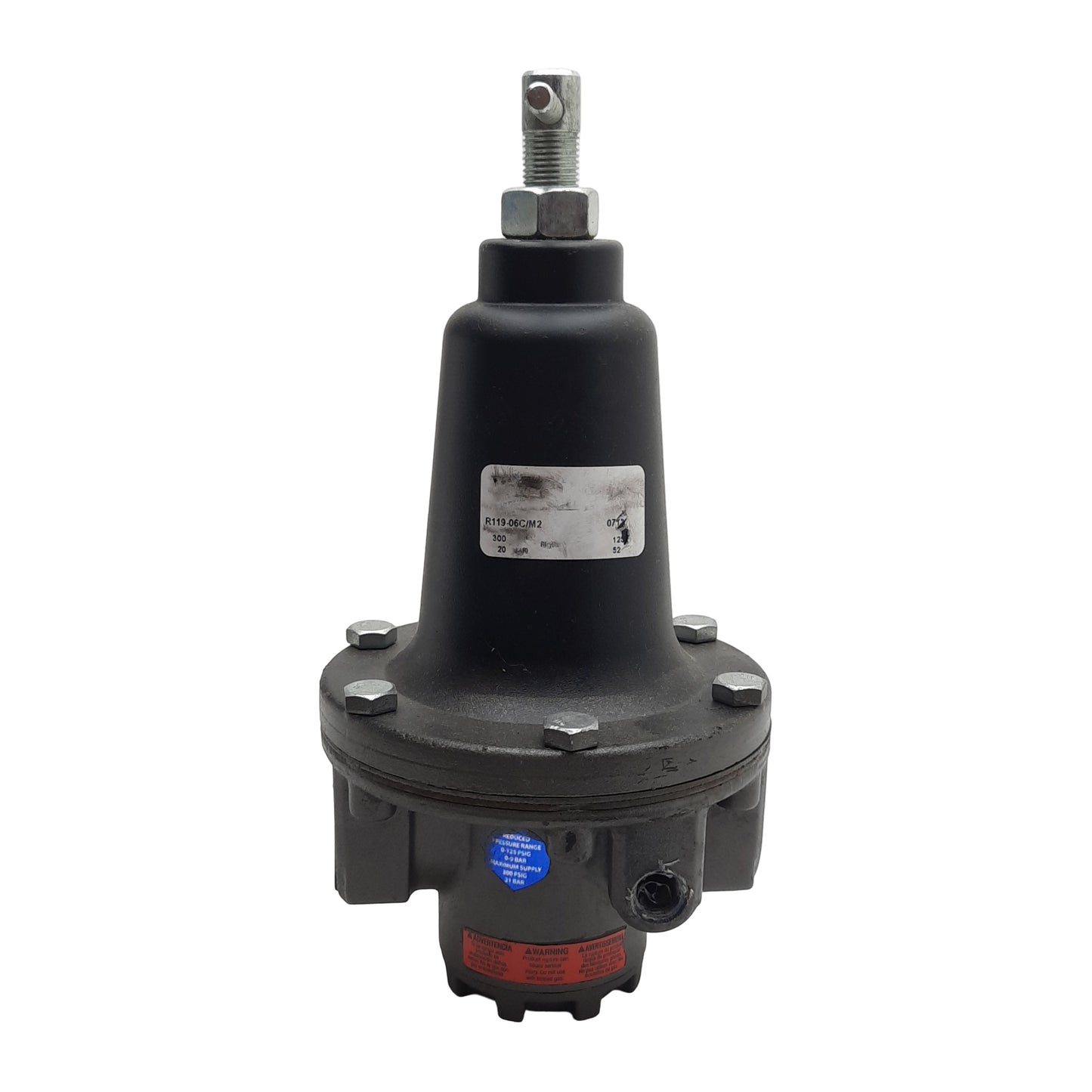 Used Parker Watts R119-06C/M2 Hi-Flow Regulator, 3/4in NPT, 0-125psig, 300scfm