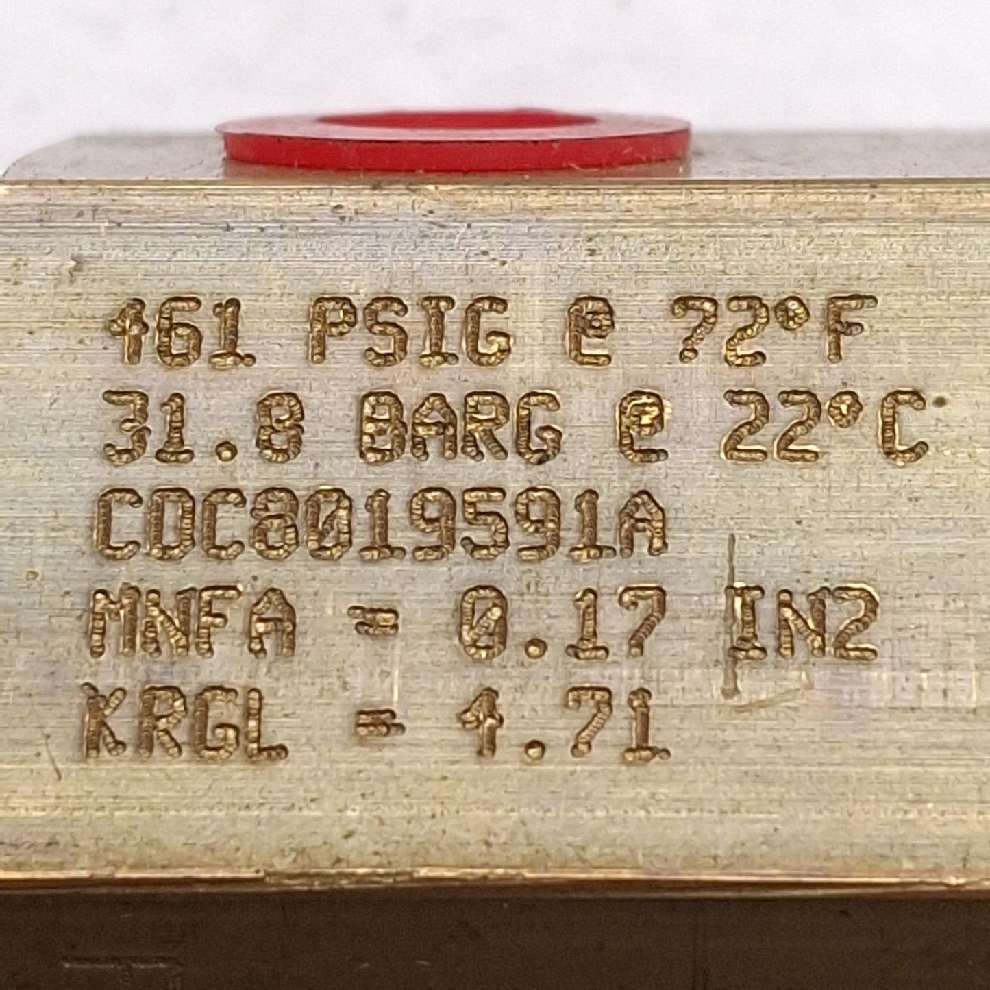 New Henry Technologies 5526-450-CE Rupture Disc Assembly, 461psig @ 72°F, 1/2in NPT