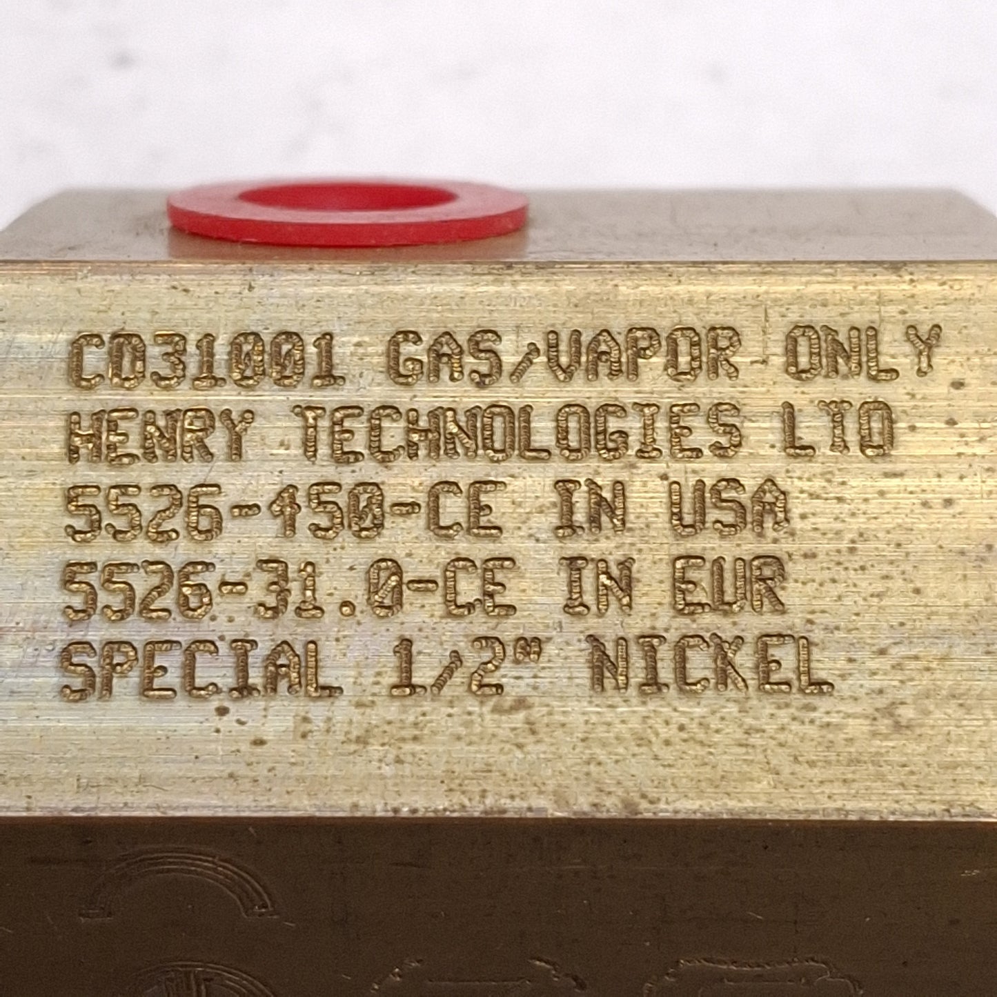 New Henry Technologies 5526-450-CE Rupture Disc Assembly, 461psig @ 72°F, 1/2in NPT