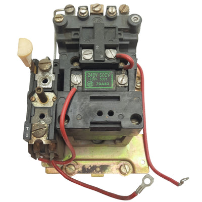 Used Allen Bradley 709-BOD103 Motor Starter Contactor, 3-Pole, 240VAC Coil, Size 1