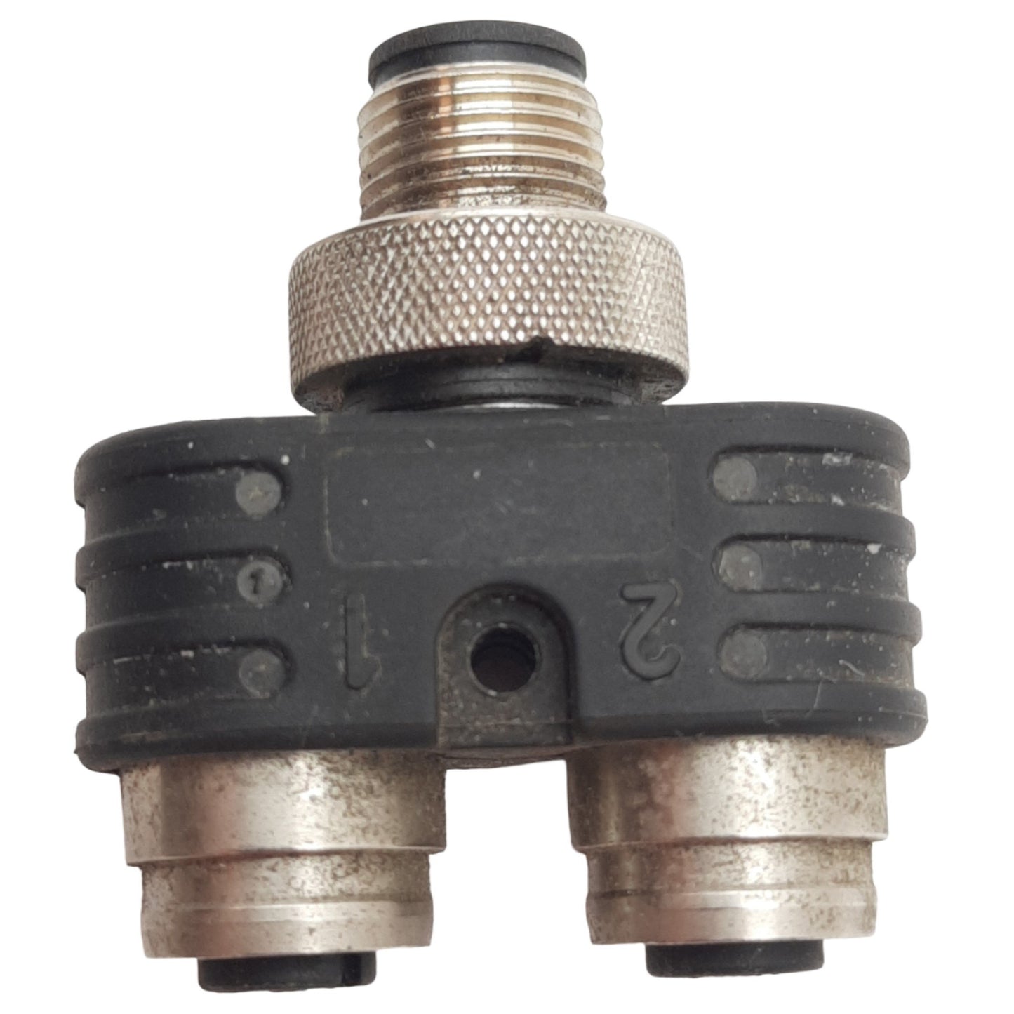 Used Lot of 2 Turck YBZ2-FSM 4.5/2FKM 4.5/S771 Sensor Splitter M12 4-pin Male