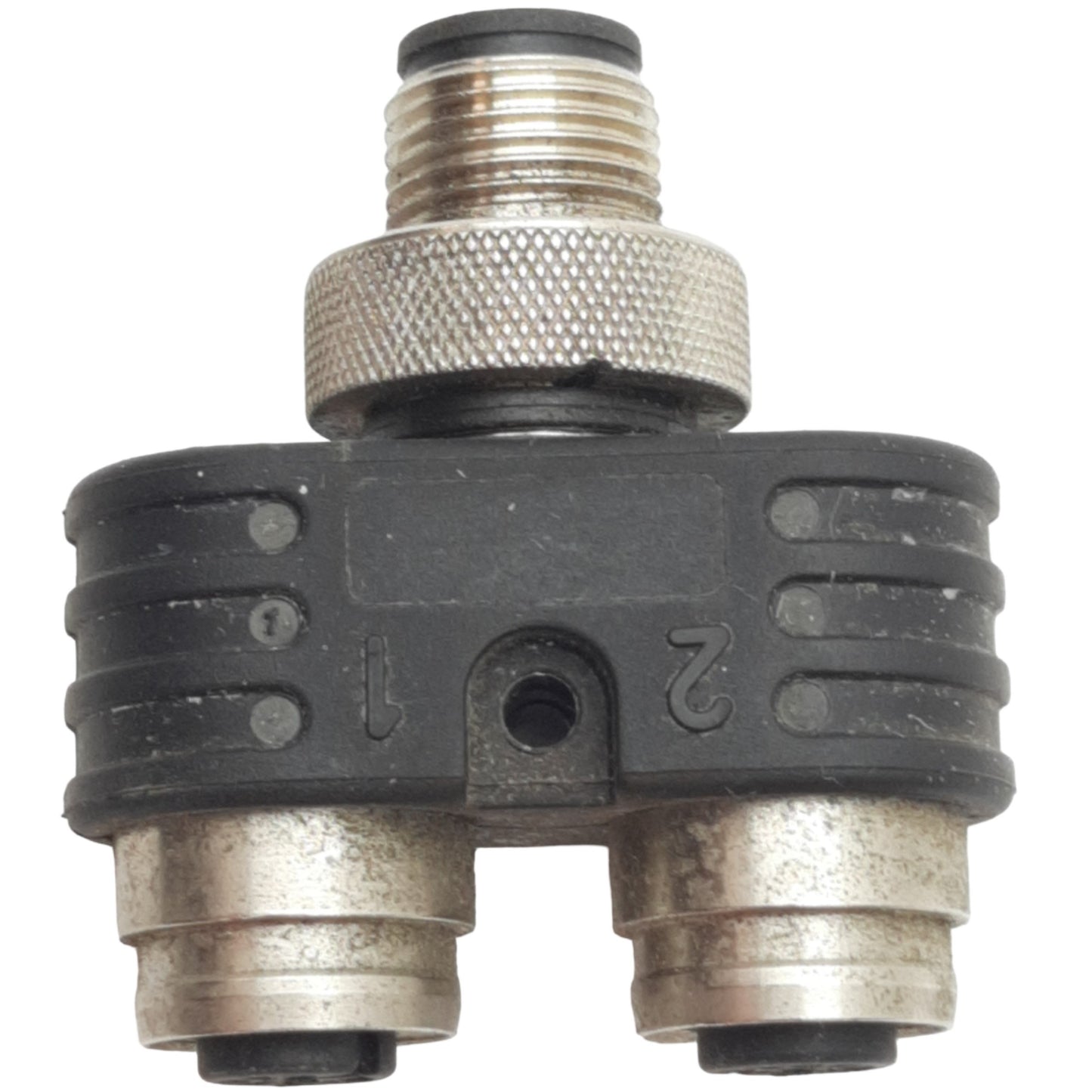 Used Lot of 2 Turck YBZ2-FSM 4.5/2FKM 4.5/S771 Sensor Splitter M12 4-pin Male