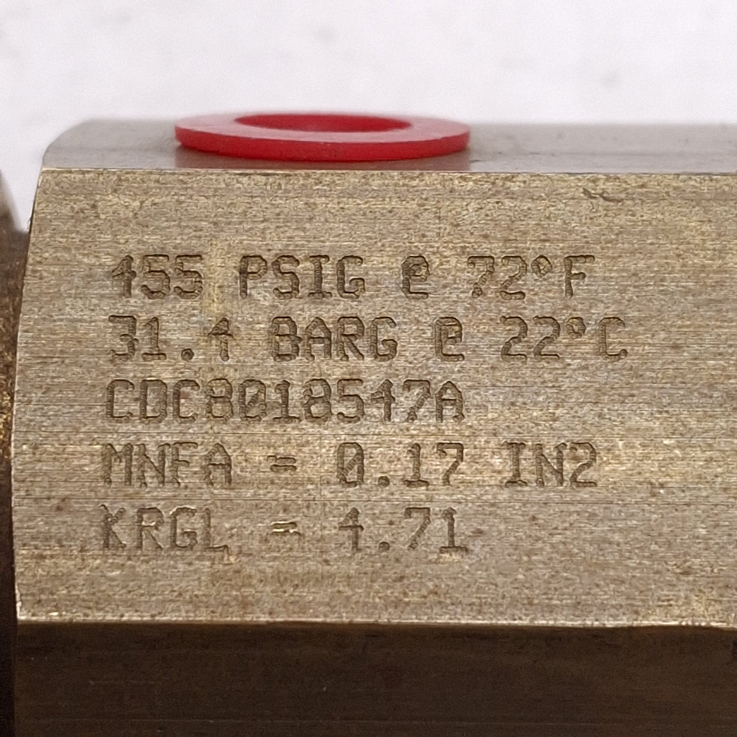 New Henry Technologies 5526-450-CE Rupture Disc Assembly, 455psig @ 72°F, 1/2in NPT