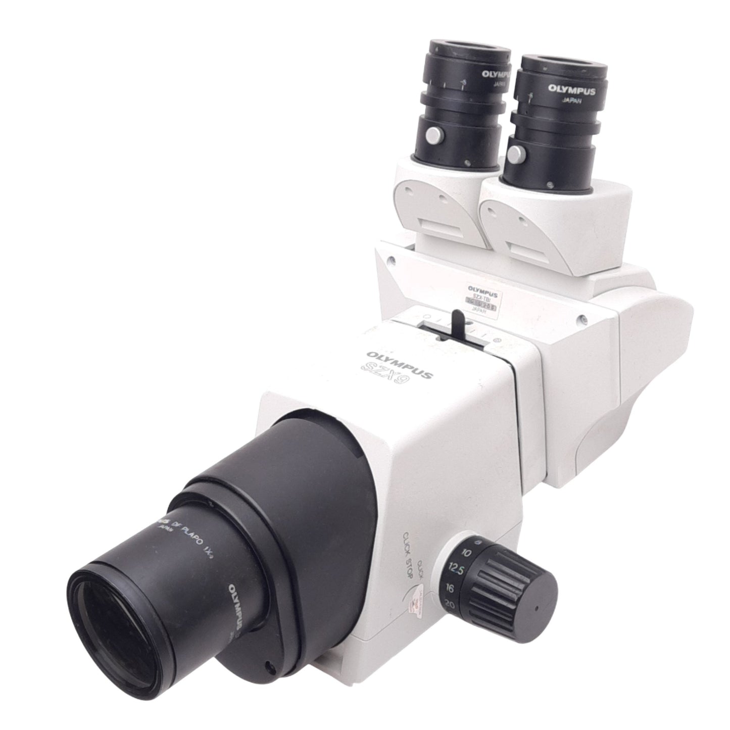 Used Olympus SZX9 Stereo Microscope, 6.3-57x Magnification w/ WHS10X-H/22 Eyepieces