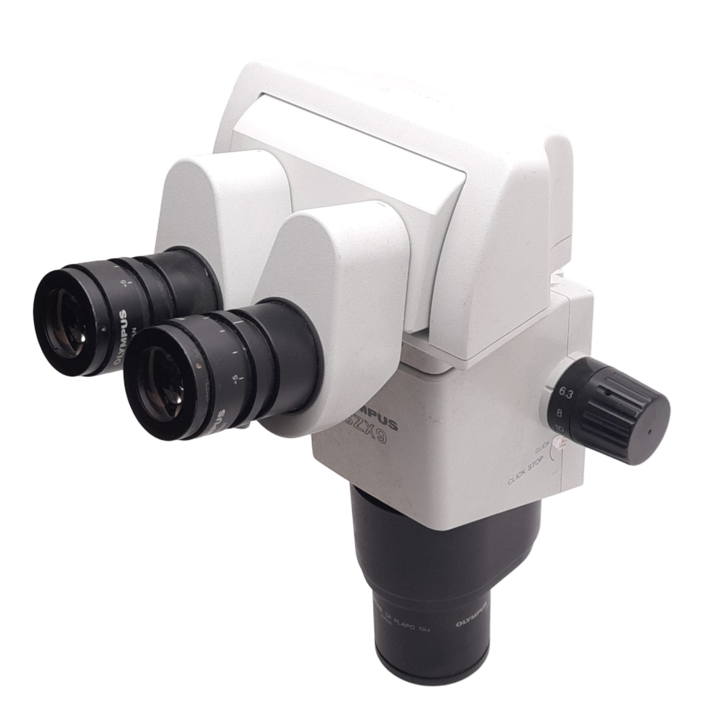 Used Olympus SZX9 Stereo Microscope, 6.3-57x Magnification w/ WHS10X-H/22 Eyepieces
