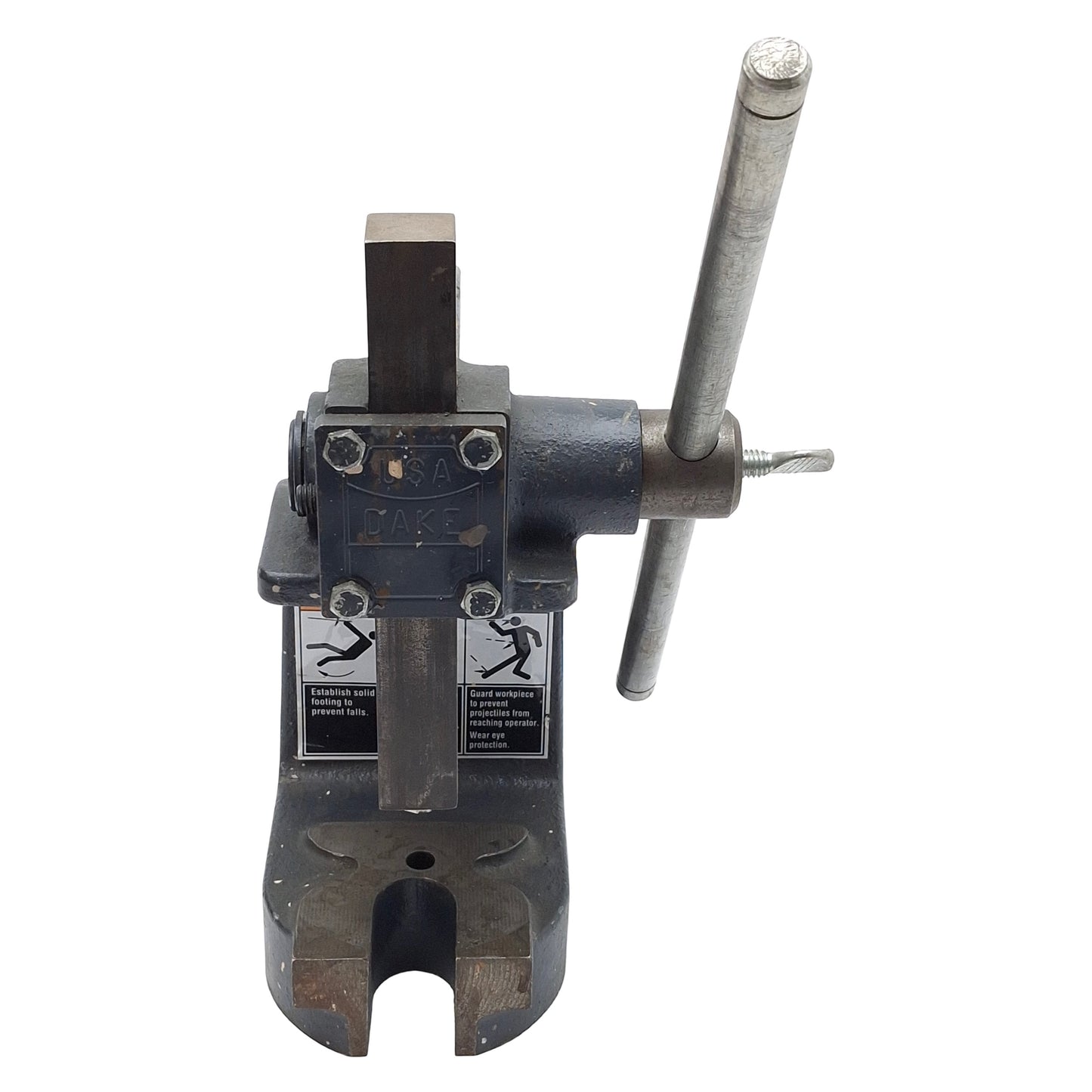 Used Dake No. 001 Single Leverage Arbor Press, 1 ton Capacity, *No Table Plate*