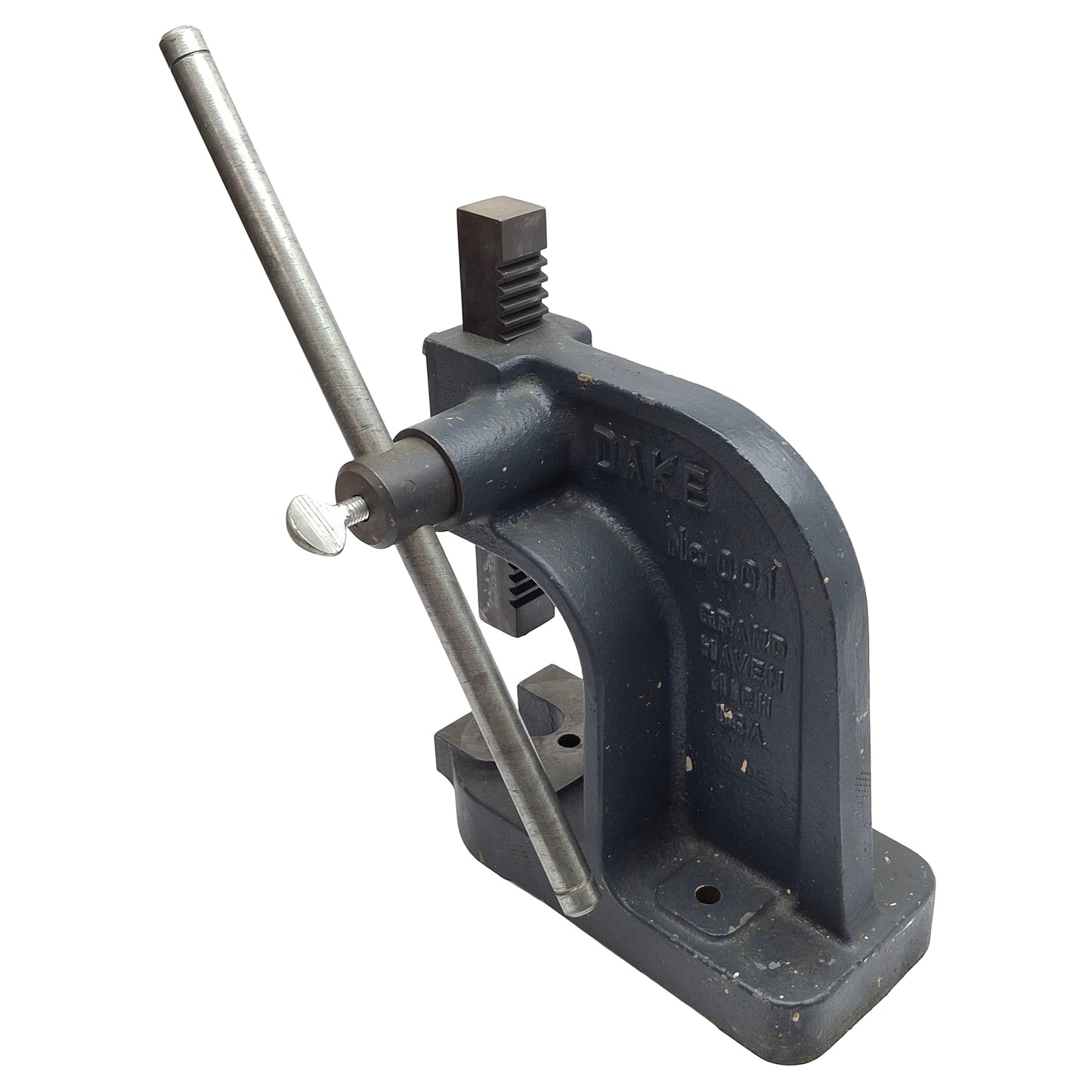 Used Dake No. 001 Single Leverage Arbor Press, 1 ton Capacity, *No Table Plate*