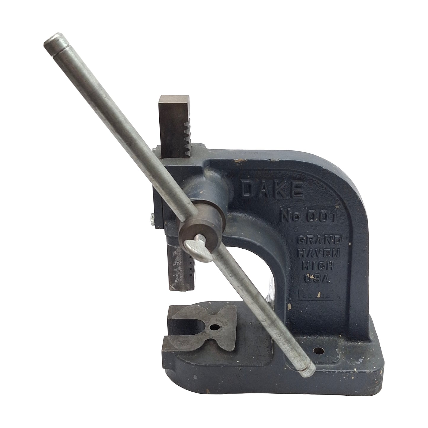 Used Dake No. 001 Single Leverage Arbor Press, 1 ton Capacity, *No Table Plate*