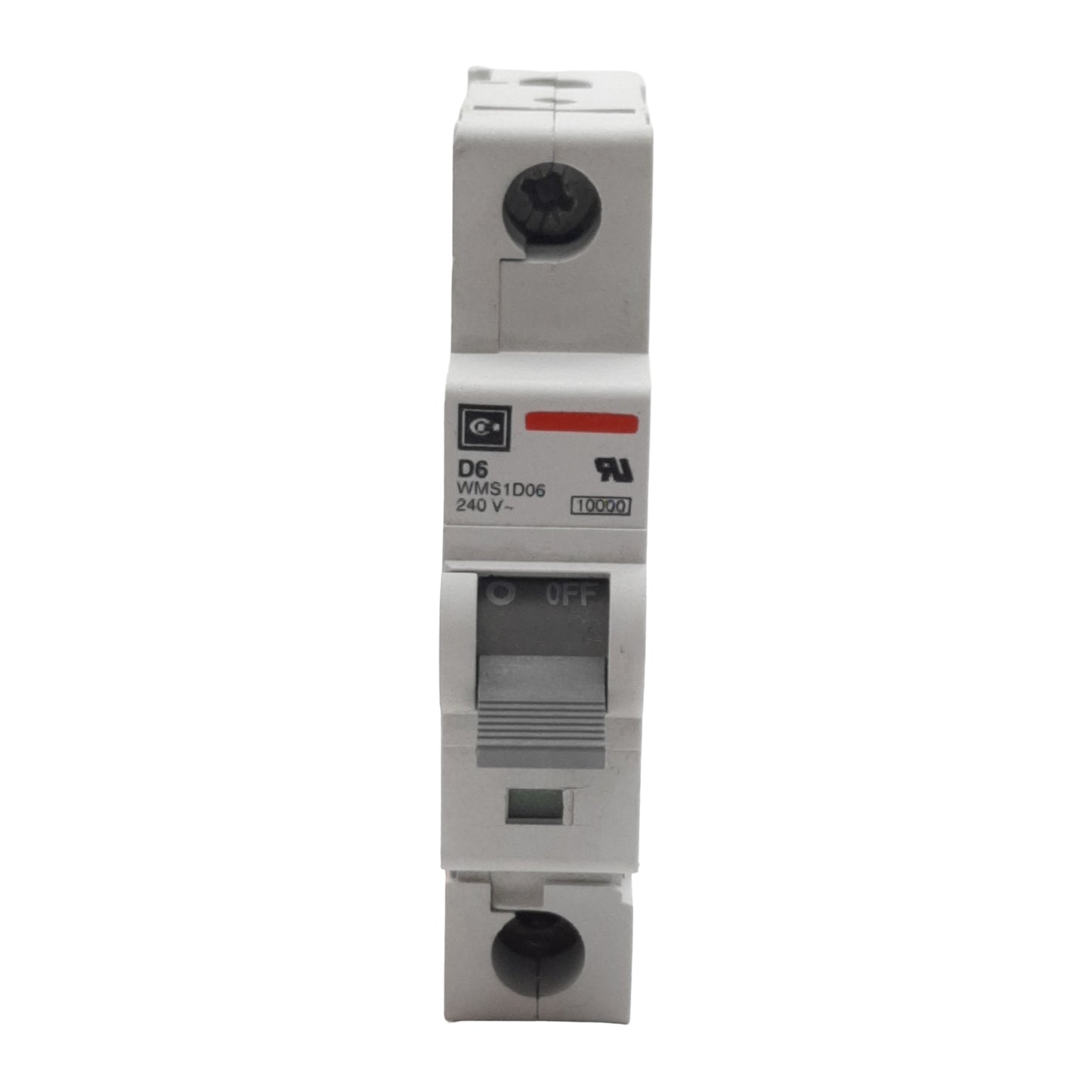 Used Lot of 2 Cutler-Hammer WMS1D06 Circuit Breaker, 1-Pole, 6A 240/415VAC, DIN Rail