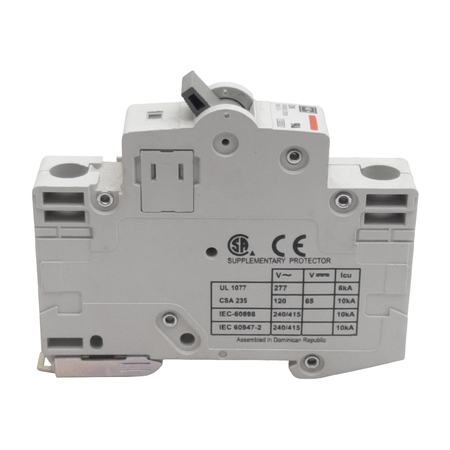 Used Lot of 2 Cutler-Hammer WMS1D06 Circuit Breaker, 1-Pole, 6A 240/415VAC, DIN Rail