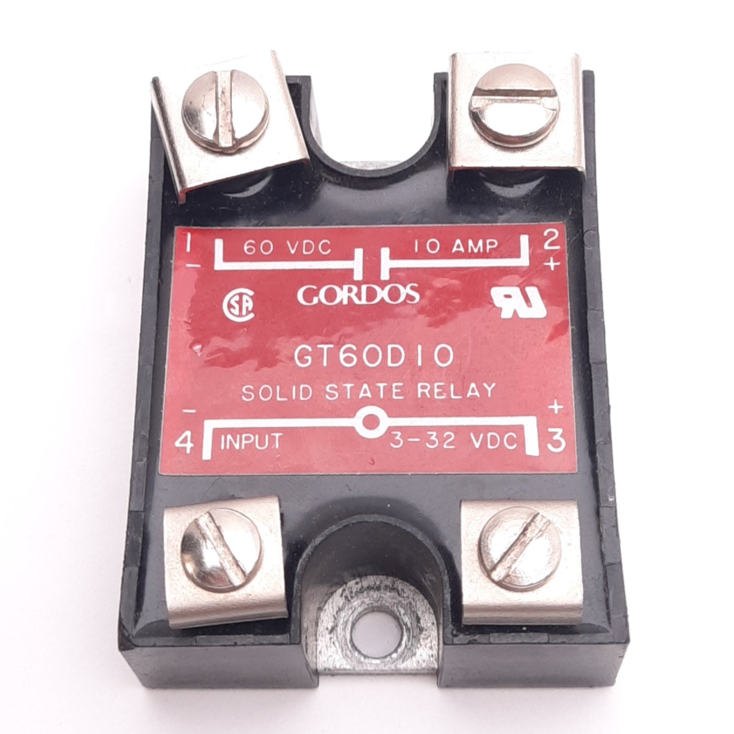 New Gordos GT60D10 Solid State Relay, SPST-NO, 60VDC 10A Max, 3-32VDC Input