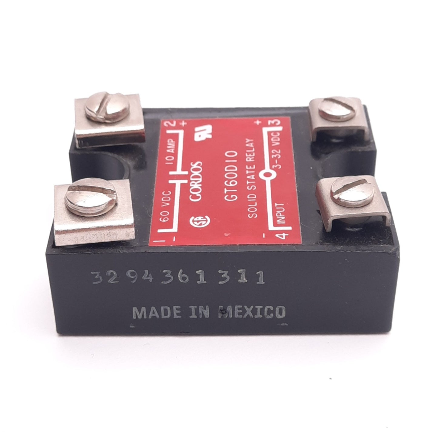 New Gordos GT60D10 Solid State Relay, SPST-NO, 60VDC 10A Max, 3-32VDC Input