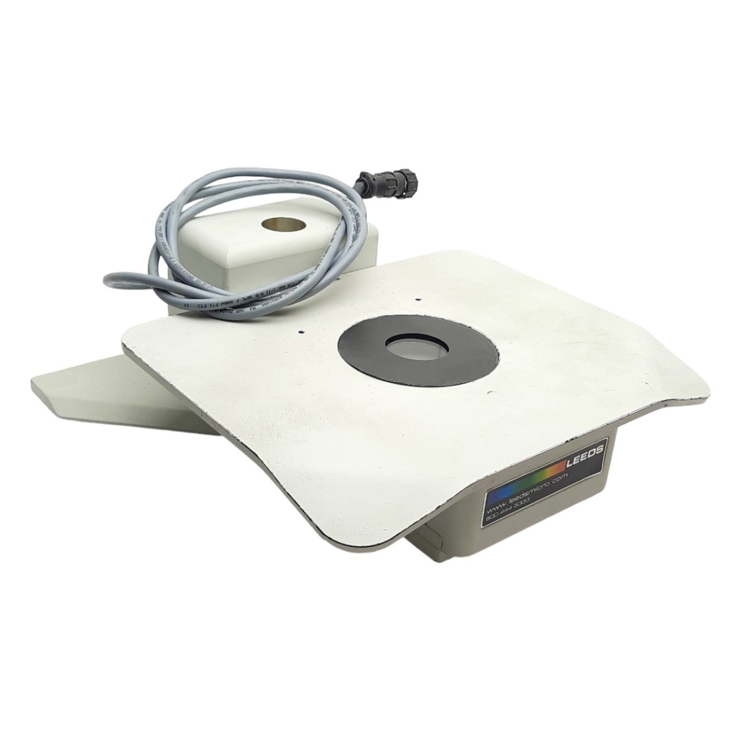 Used Leeds LMS-340 Microscope Base Illuminator, Brightfield/Darkfield, 12VDC 50W